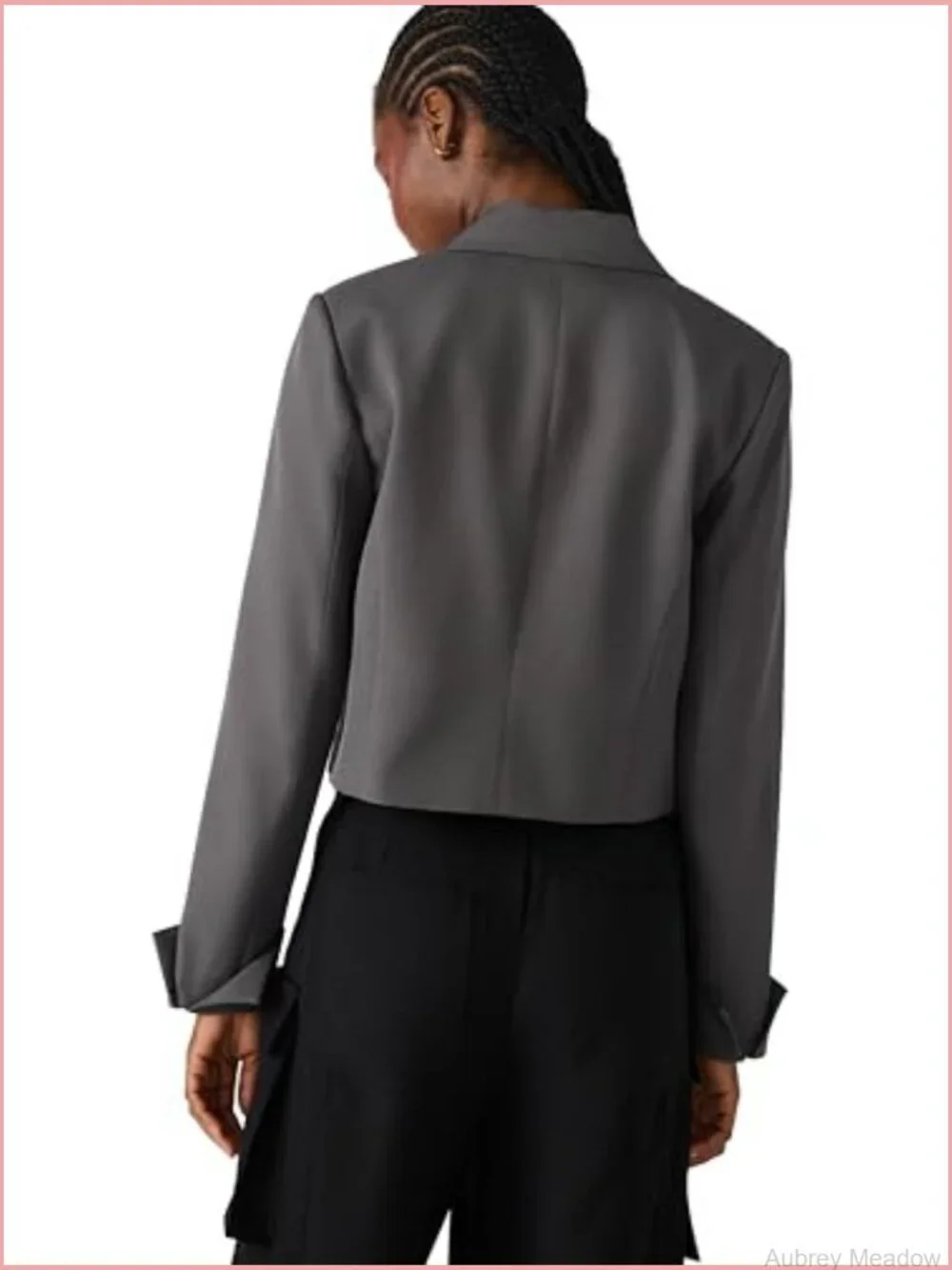Women's Suiting Blazer - Long Sleeve Button Front - Solid